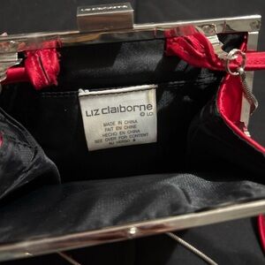Liz Claiborne Elegant Red and Black Wristlet